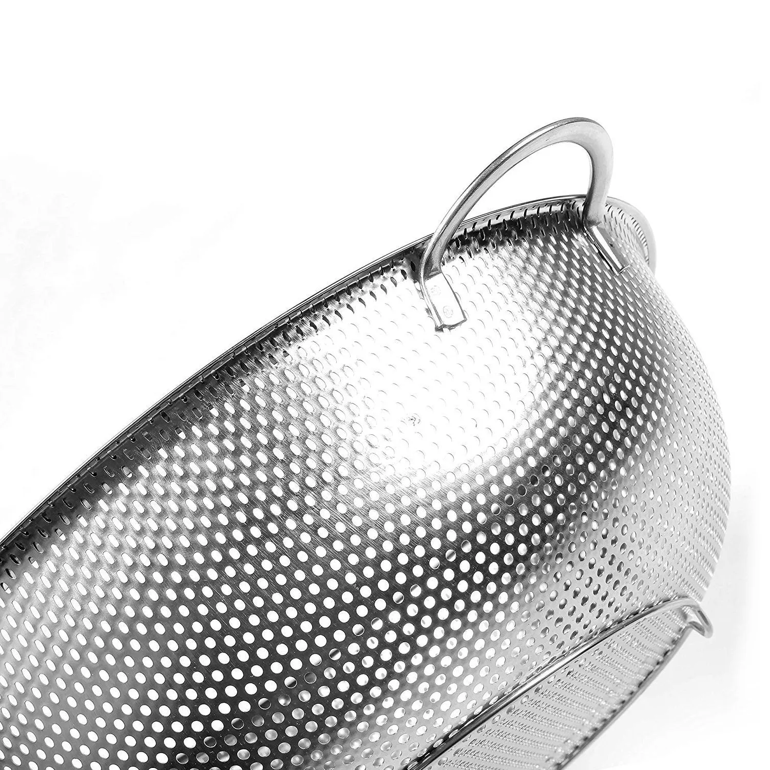 2914 Stainless Steel Rice Vegetables Washing Bowl Strainer Collapsible Strainer.