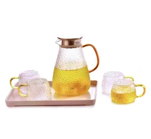 6-Piece Borosilicate Glass Tea Set