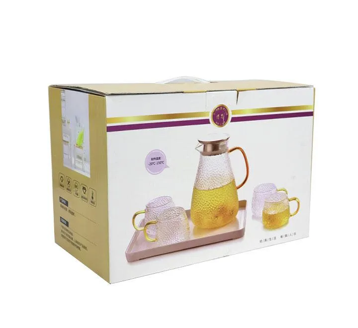 6-Piece Borosilicate Glass Tea Set