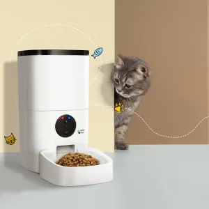 6L Wifi Auto Pet Feeder, 10 Meals, Smart Timer - i.Pet