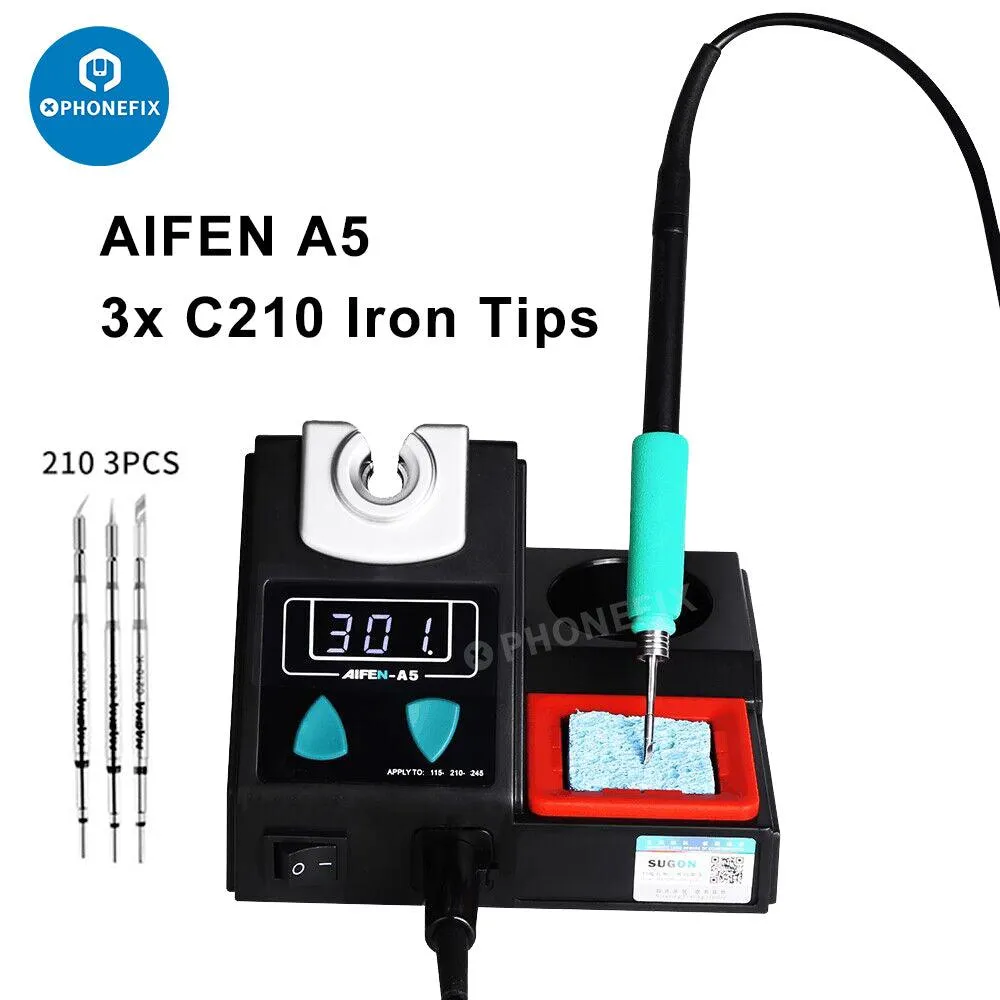 AIFEN A5 BGA Soldering Rework Station With C210 C245 C115 Handle