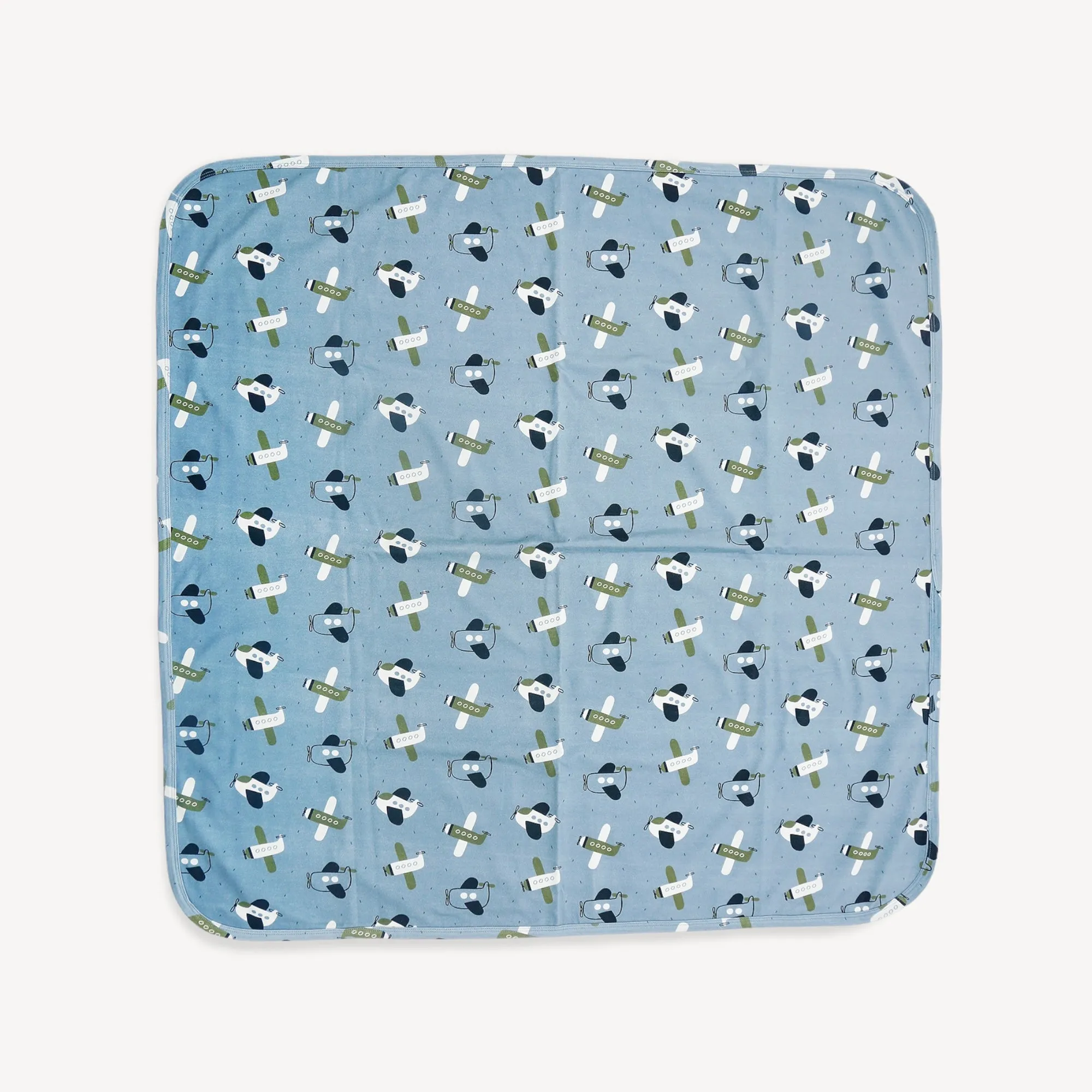 Airplanes Reversible Baby Blanket (Organic Jersey)