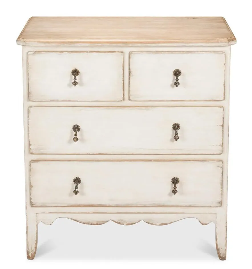 Antique White Swedish Commode