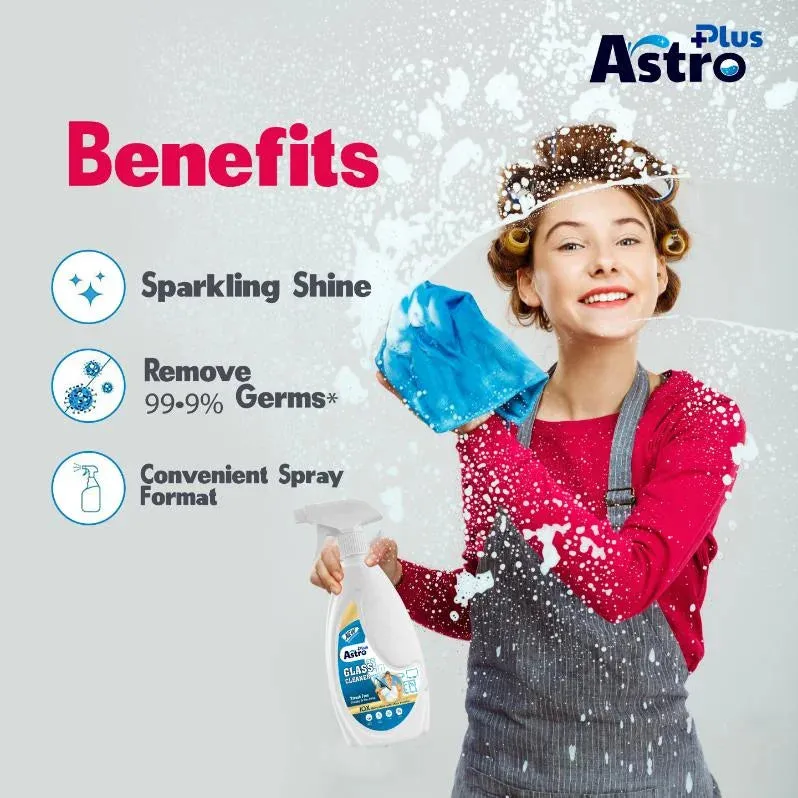 Astro Plus Glass Cleaner Glass And Household Cleaner Surface Cleaning Spray Bottle 500ml