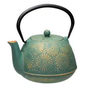 Avanti Daisy Teapot 1.2L - Teal/Gold