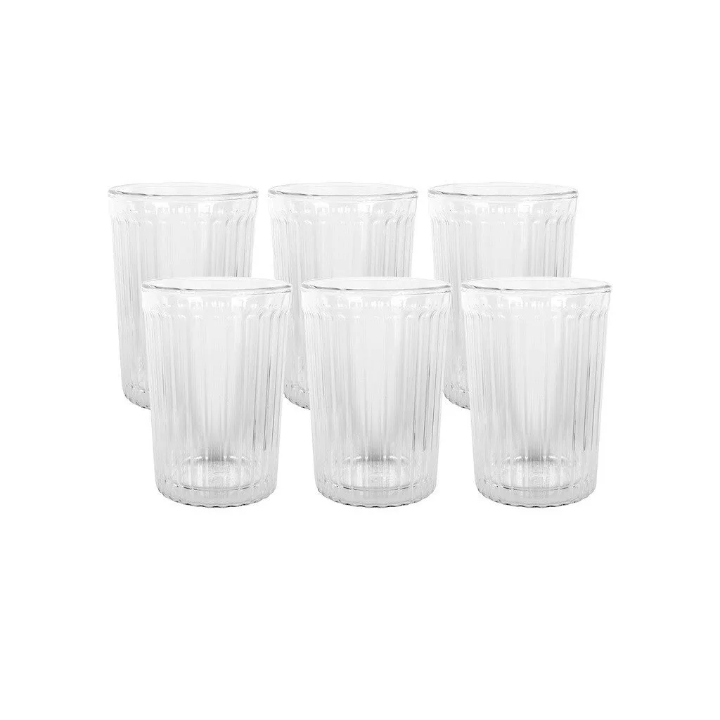 Avanti Rigato Double Wall Set Of 6 250ml