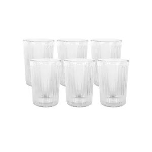 Avanti Rigato Double Wall Set Of 6 250ml