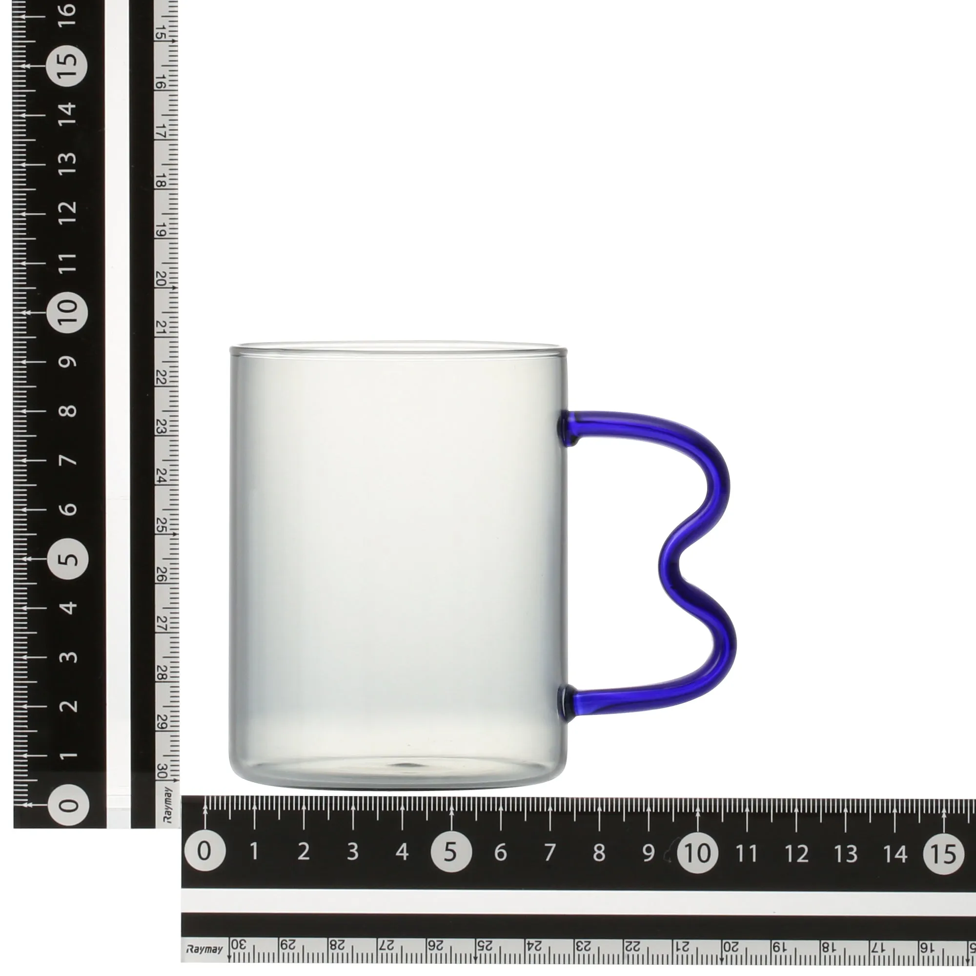 Bicolor Glass Mug Gray