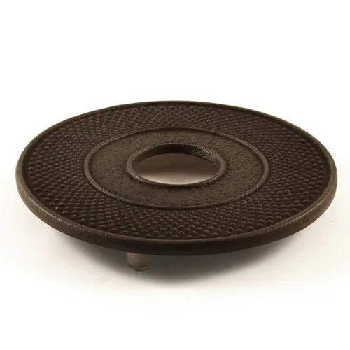 Black Iwachu Cast Iron Trivet for Teapot