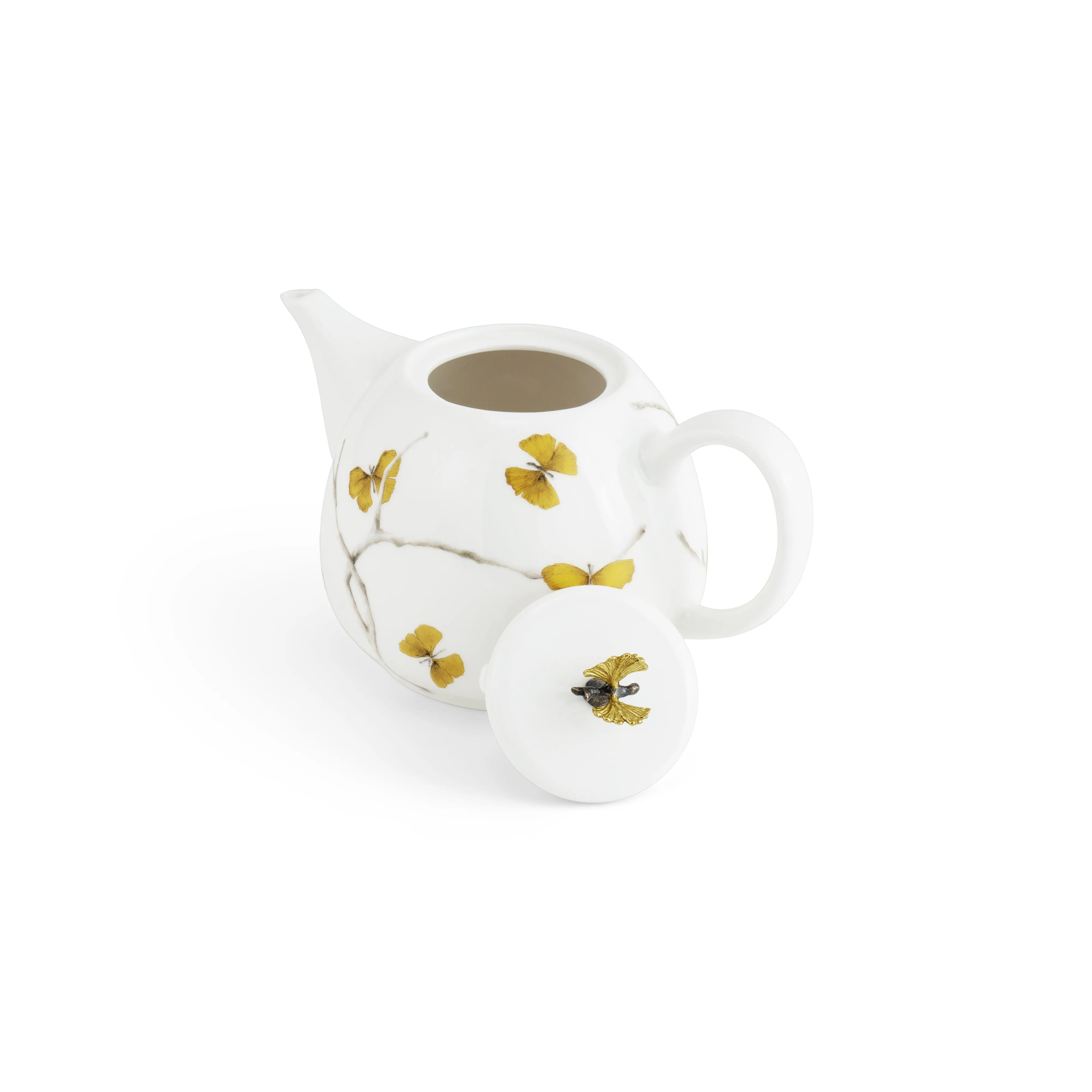 Butterfly Ginkgo Porcelain Tea Set