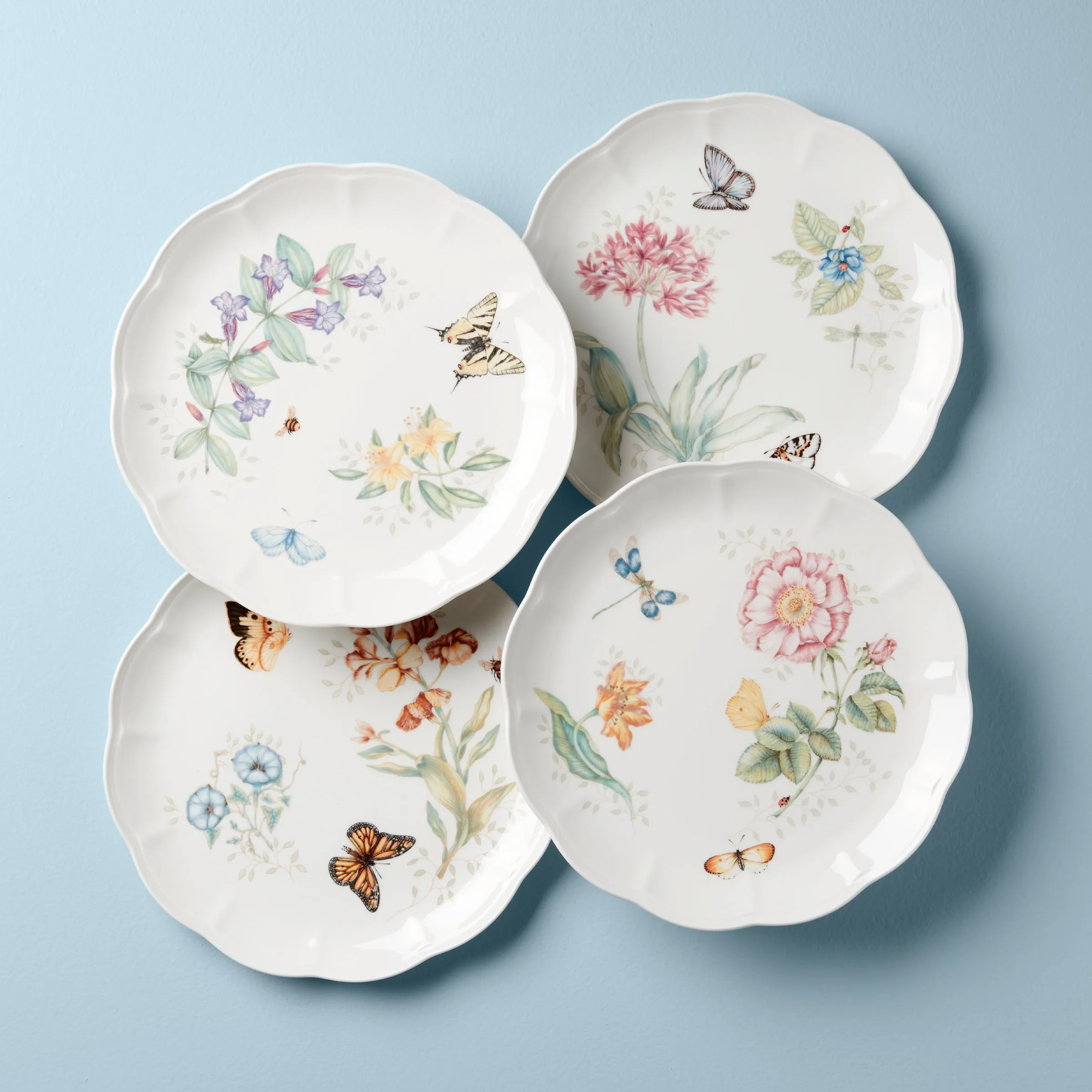 Butterfly Meadow 4-Piece Dinner Plate Set