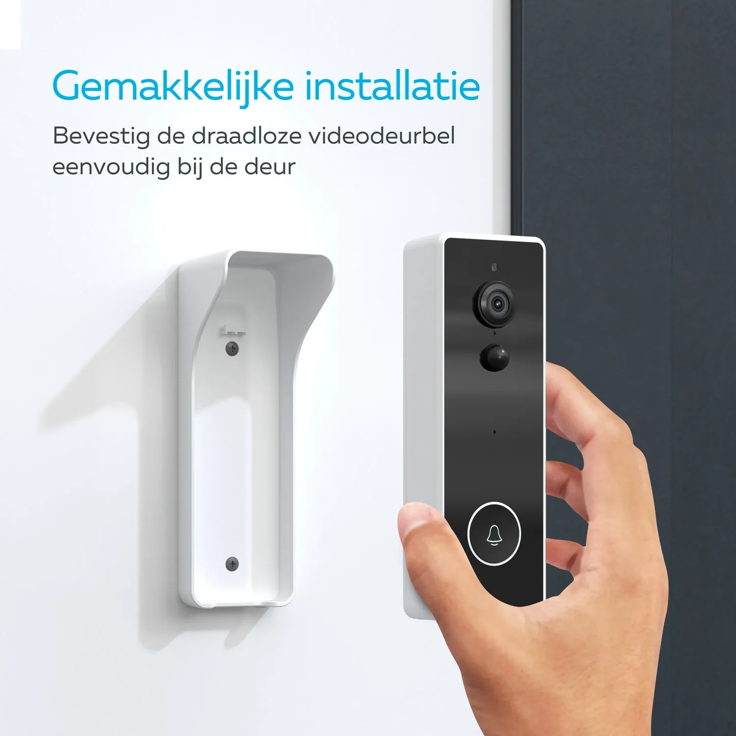 Calex Smart Battery Video Doorbell - excl SD card - incl Chime