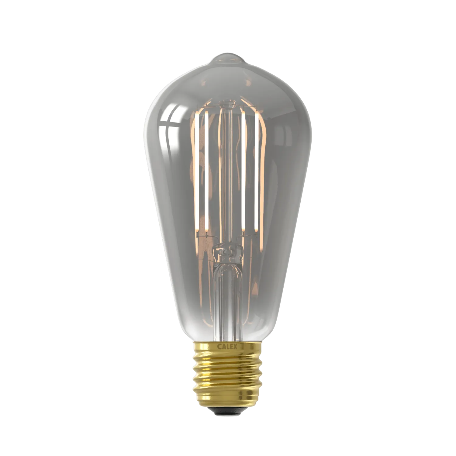 Calex Smart LED Bulb - E27 - Filament - ST64 - Titanium - Warm White Light-7W