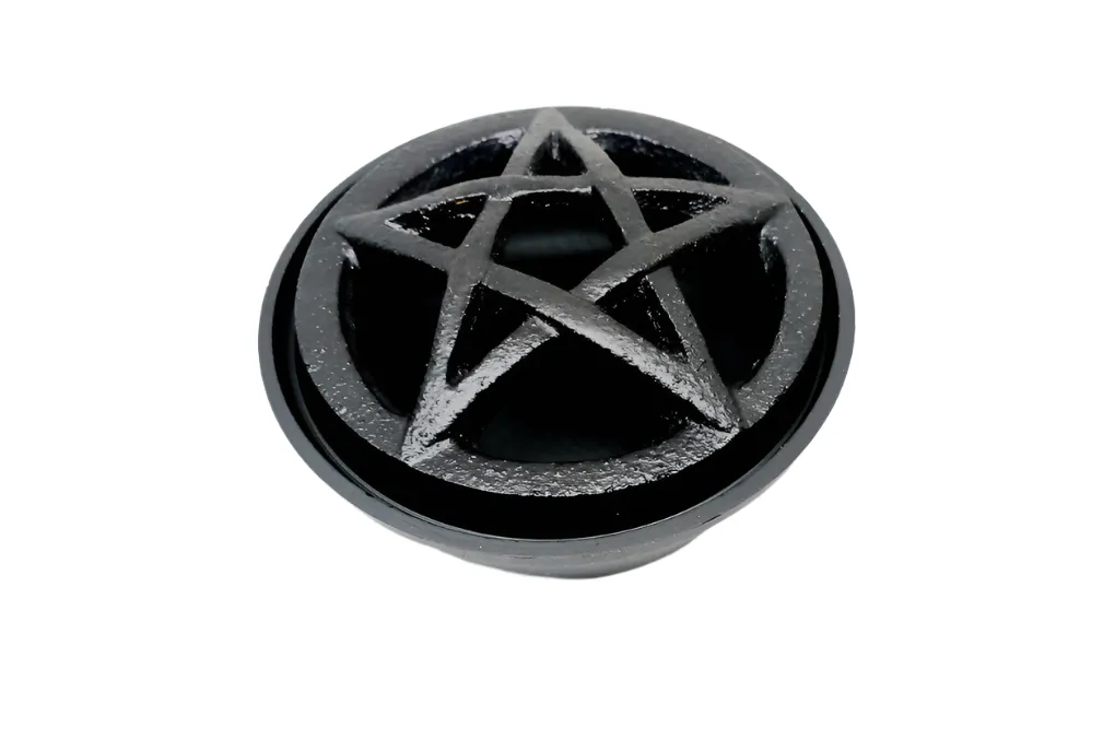 Cast Iron Bowl with Pentagram Lid