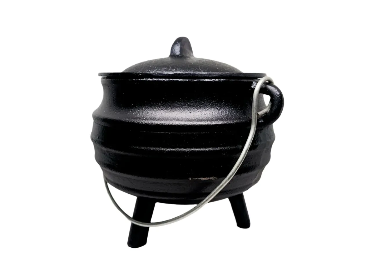 Cast Iron Striped Cauldron