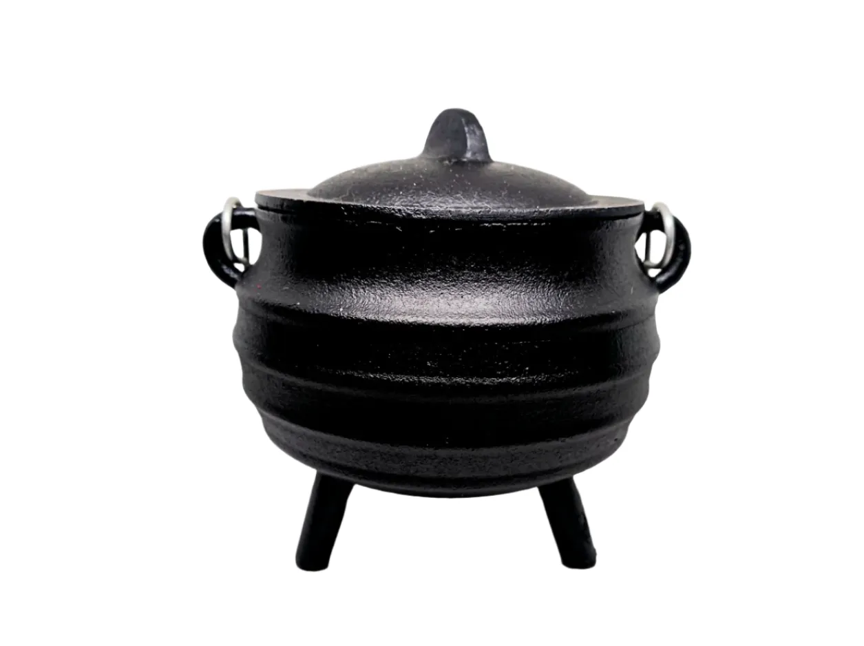 Cast Iron Striped Cauldron