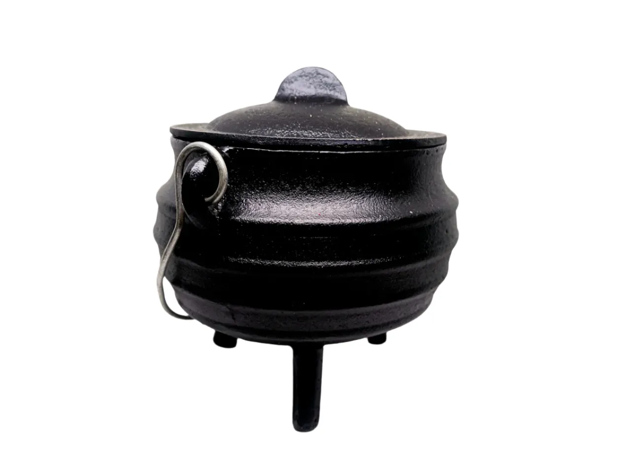 Cast Iron Striped Cauldron