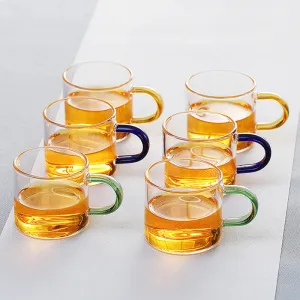 Clear Glass Tea Cup (Set of 6)