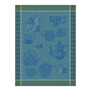 Comptoir Du Thé Blue Tea Towels by Le Jacquard Français