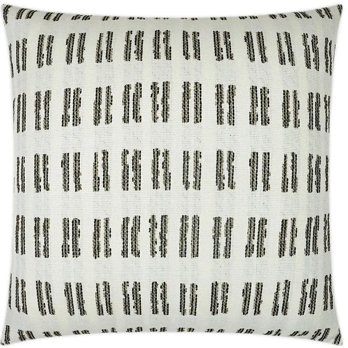 Contempo Neutrals Outdoor Pillows/Boho Hashmarks Natural