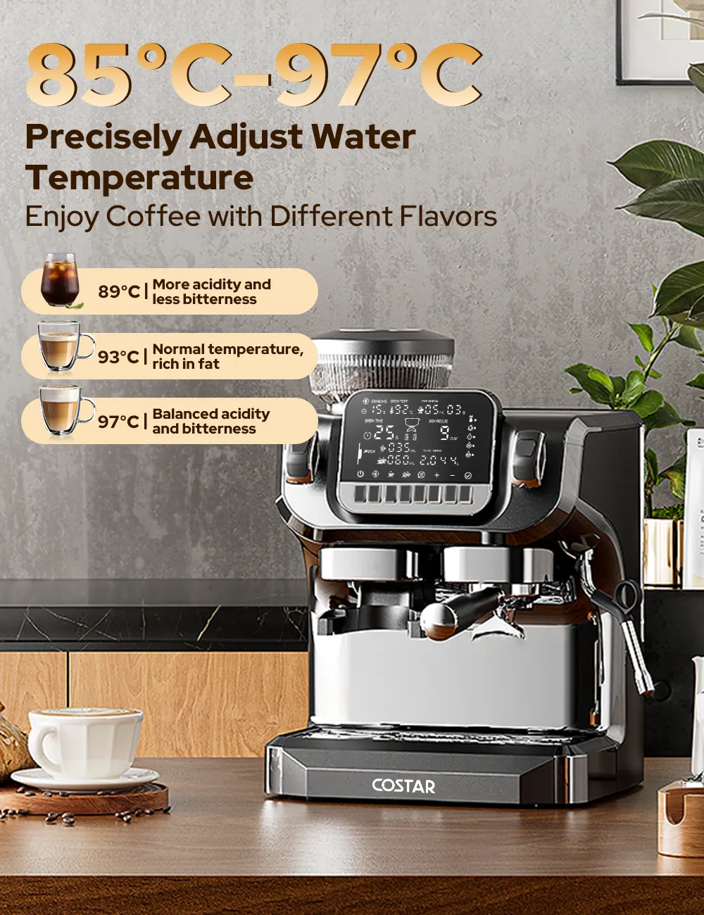 COSTAR Professional Espresso Machine Master 7s