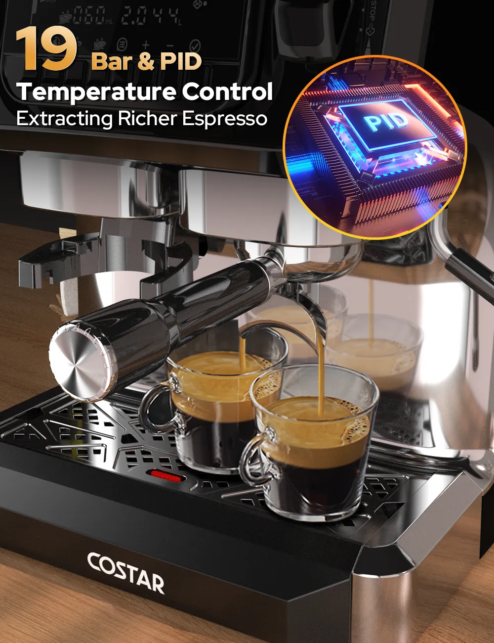 COSTAR Professional Espresso Machine Master 7s