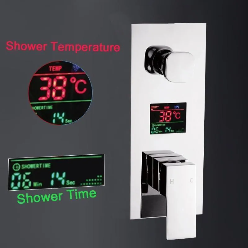 Digitally Mounted Shower Mixer Valve Control with Smart Shower Panel