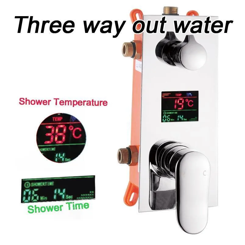 Digitally Mounted Shower Mixer Valve Control with Smart Shower Panel