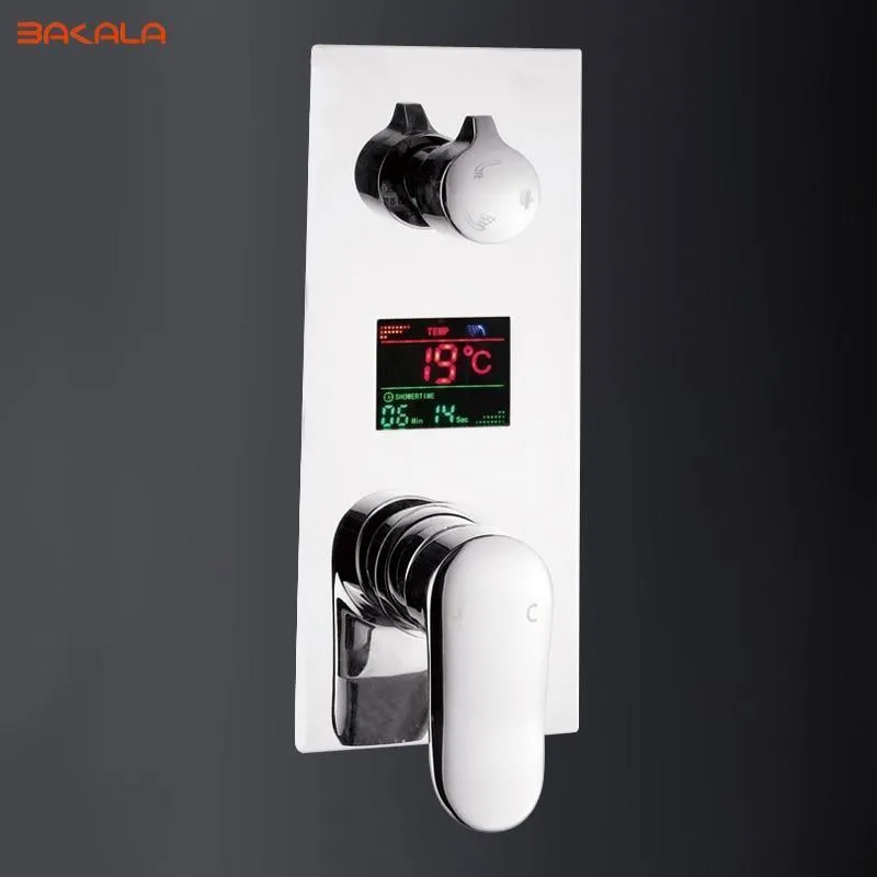 Digitally Mounted Shower Mixer Valve Control with Smart Shower Panel