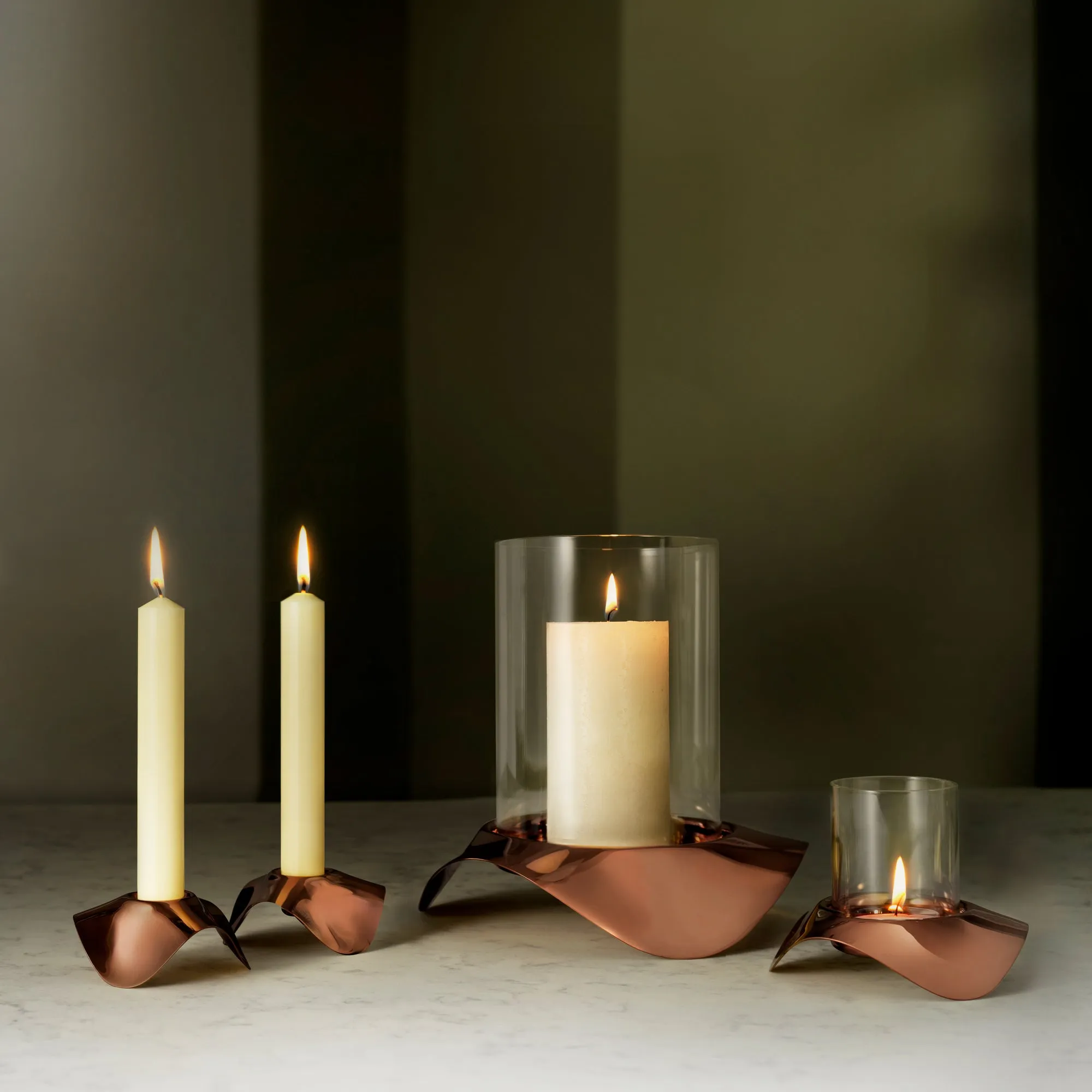 Drift Dusk Candle Holder, Set of 2