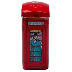 English Telephone Box Mini Tea Tin With 14 Individually Wrapped English Teabags