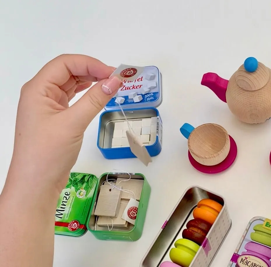 Erzi Mint Tea in a Tin - 5 Wooden Teabags