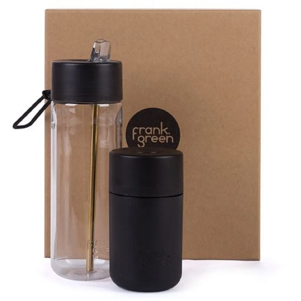 Frank Green Gift Set 12oz Cup   25oz Bottle - Black