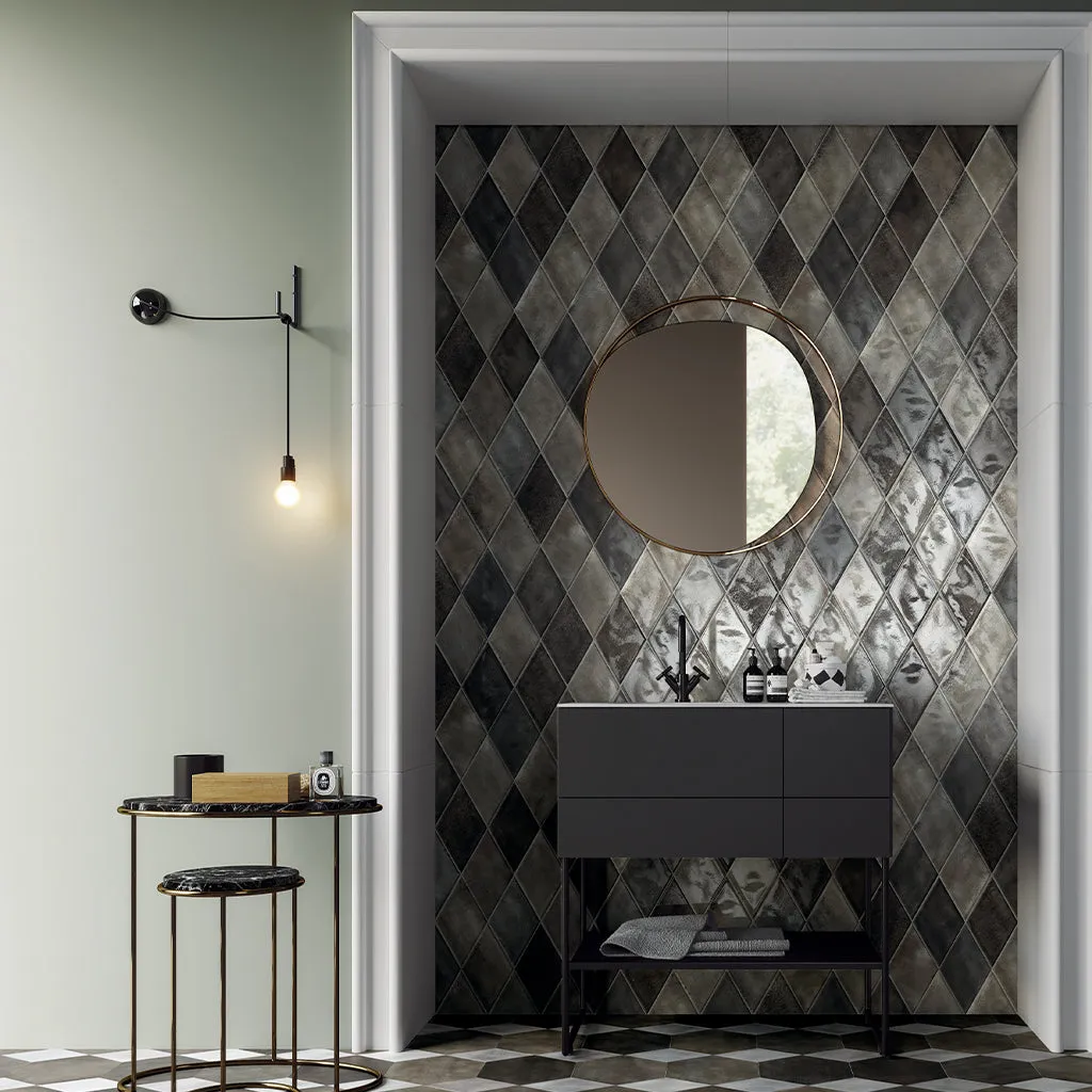 Glossy Muschio, Rhomboid - Porcelain Tile