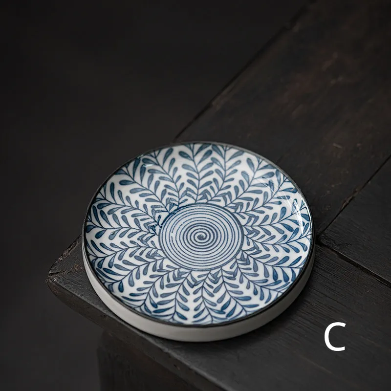 Gohobi Blue and White Ceramic Coaster