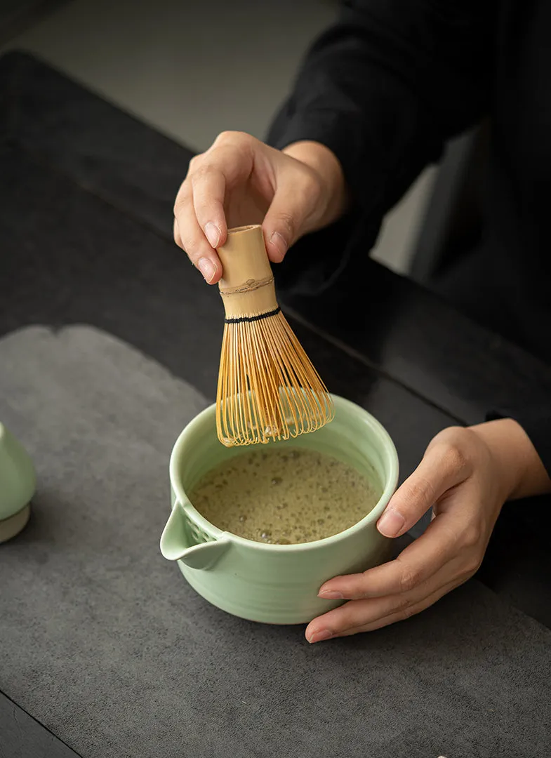 Gohobi Colourful Ceramic Bowel Matcha Set