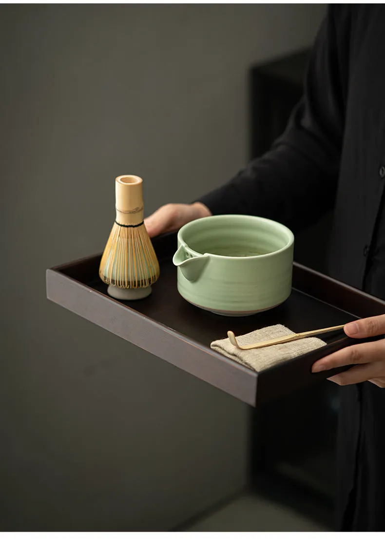 Gohobi Colourful Ceramic Bowel Matcha Set