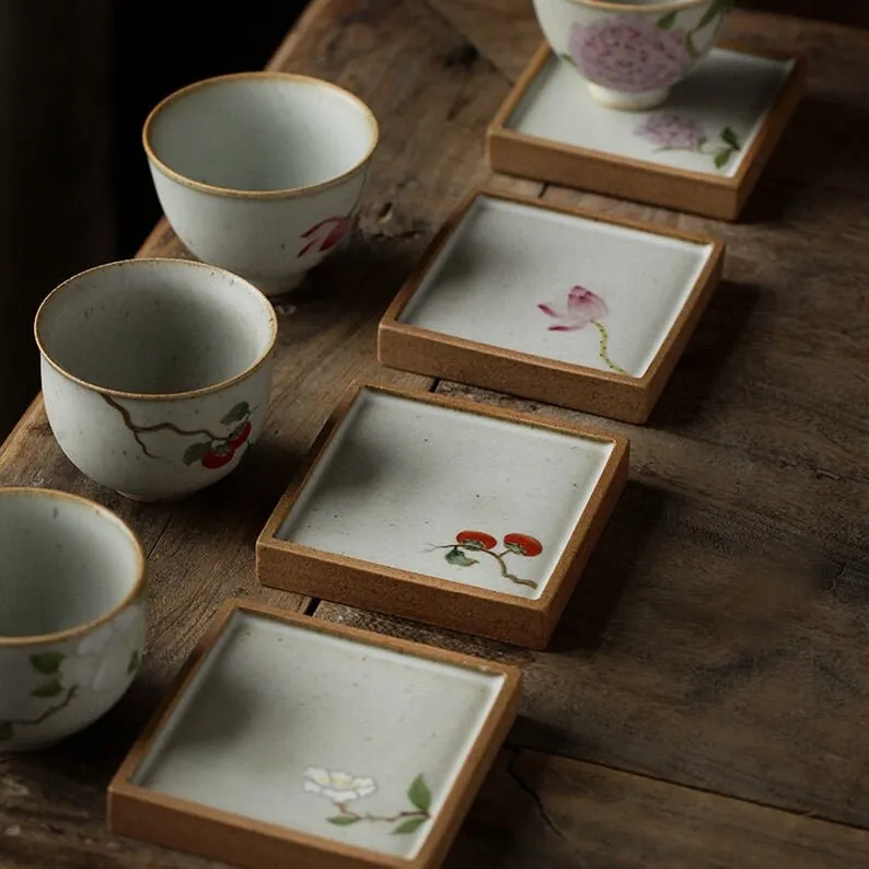 Gohobi Hand-painted Classic Floral Tea Cup