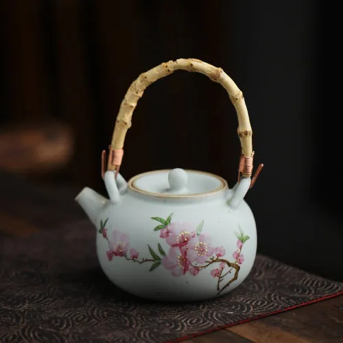 Gohobi Hand-painted Floral Tea Set Teapot Tea cup