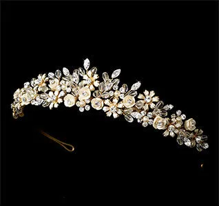 Gold Champagne Bridal Tiara