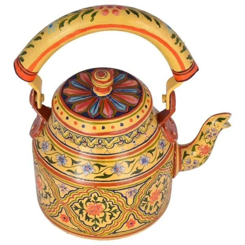 Hand-painted Unique Kaushalam Teapot: Shekhawati