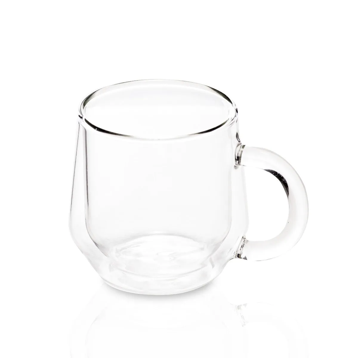 Hearth Double Wall Glass Mug (6oz/175ml) - Set of 2