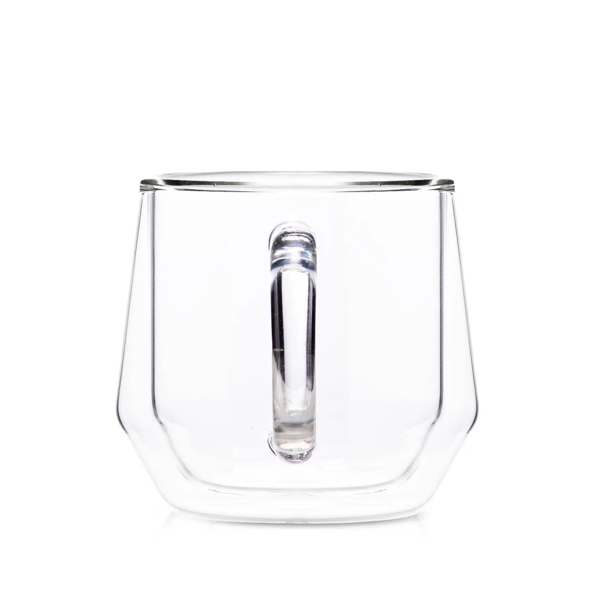 Hearth Double-Wall Glass Mug (8oz/240ml) - Clear, Set of 2