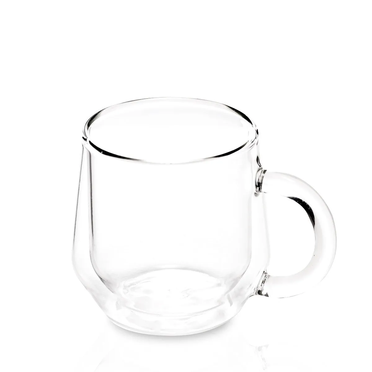 Hearth Double-Wall Glass Mug (8oz/240ml) - Clear, Set of 2