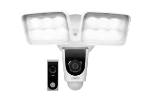 Home Monitoring Kit featuring Wi-Fi Floodlight Camera and 1080p HD Video Doorbell