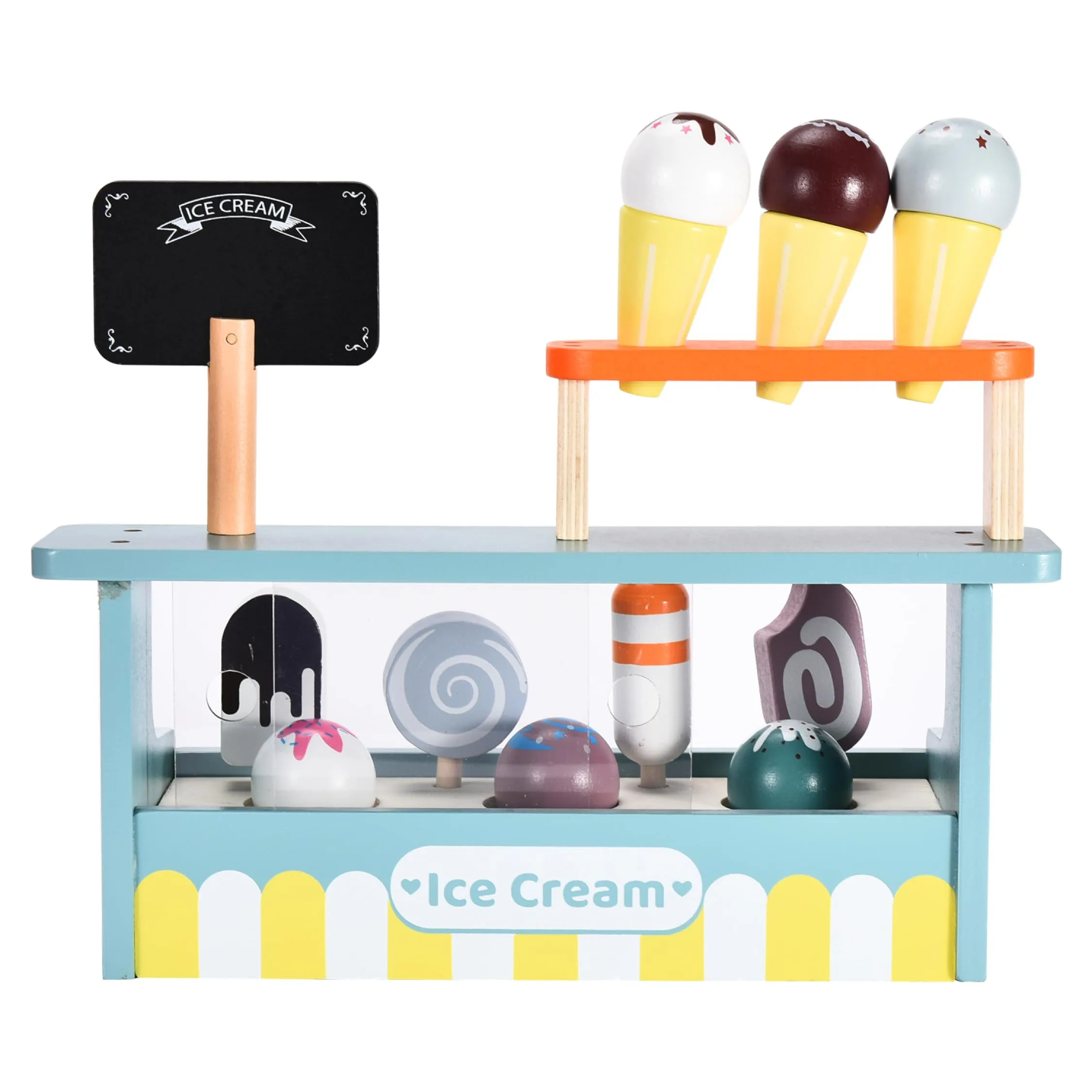 Ice Ceam Toy - Kids Ice Cream Playset - Multi Color Play Ice Cream Set