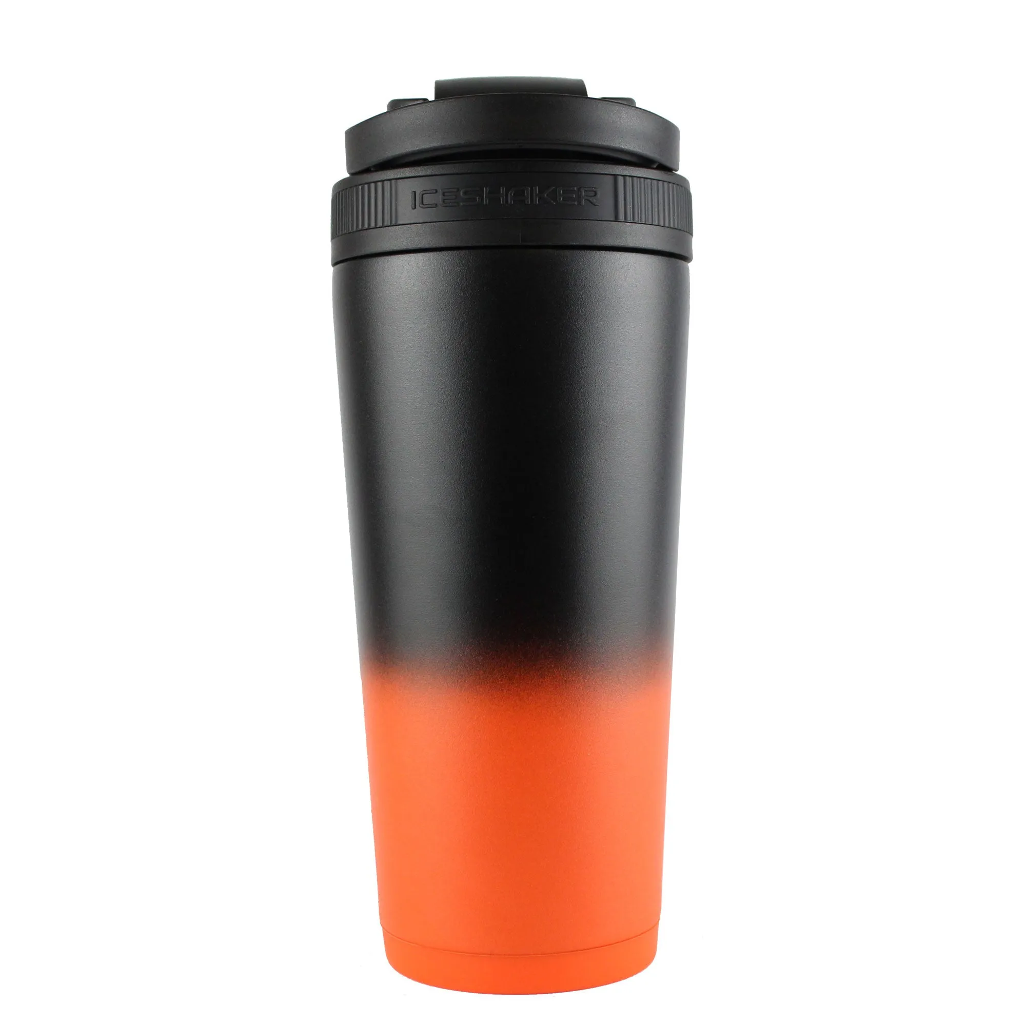 Ice Shaker Ombre Series 26oz Shaker Bottle - Orange Black Ombre