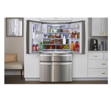 Kenmore Elite 72795 29.5 cu. ft. 4-Door French Door Refrigerator with Internal Cameras - Thawing Drawer - Finger Print Resistant Stainless Steel