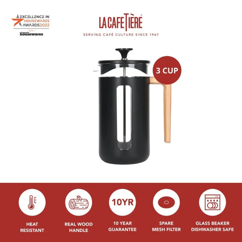 La Cafetiere Pisa Cafetiere 3 Cup Black