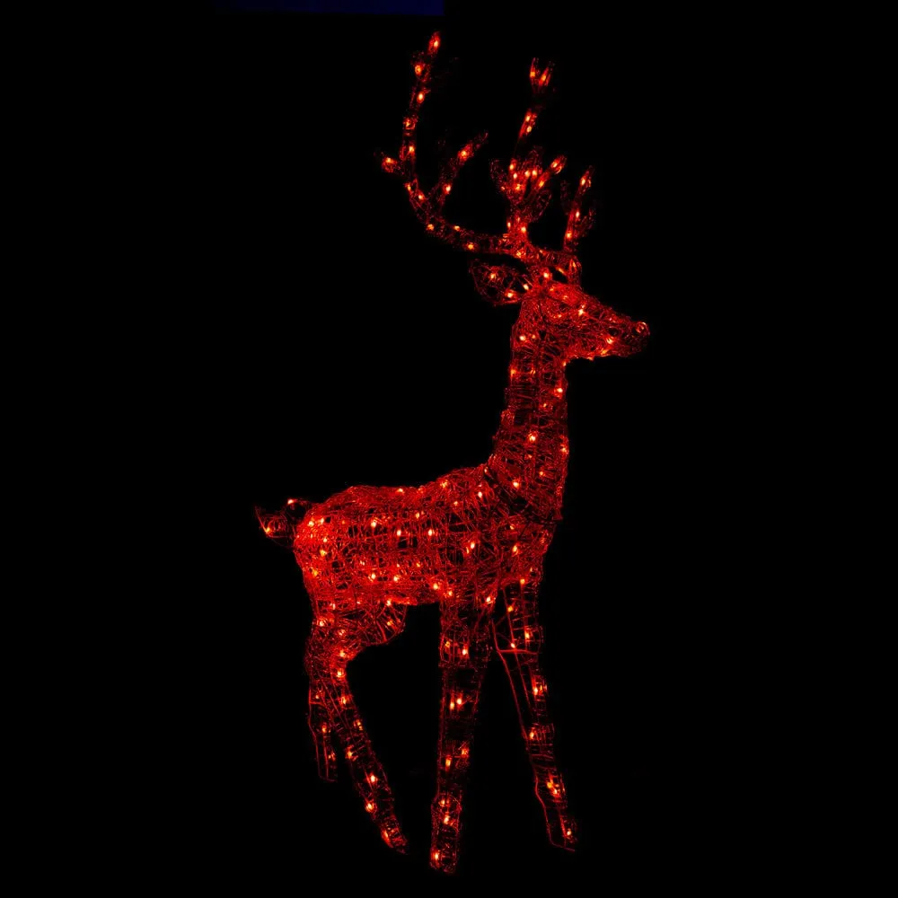 LED Rainbow Acrylic Reindeer with App (140cm)